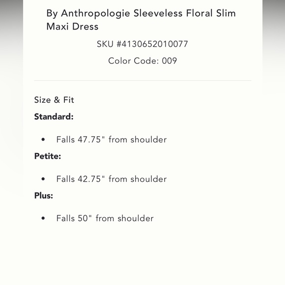 Anthropologie Black Dress with Flower Motif Size 24 - Picture 5 of 6